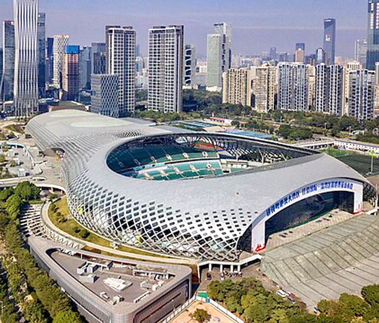 Kompleksowe centrum sportowe Badang w międzynarodowej dolinie biologicznej w Shenzhen